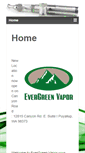 Mobile Screenshot of evergreenvapor.com