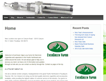Tablet Screenshot of evergreenvapor.com